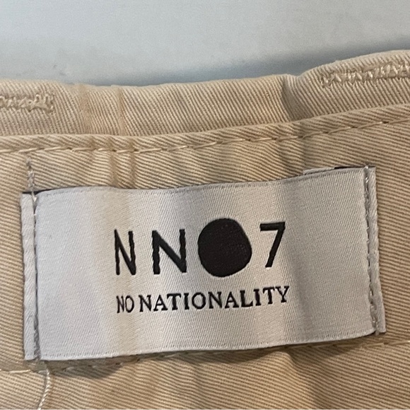 NN07 No Nationality Crown Khaki Beige Chino Shorts Mens Size 31 - Picture 4 of 8